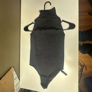 SKIMS Black Sleeveless Bodysuit